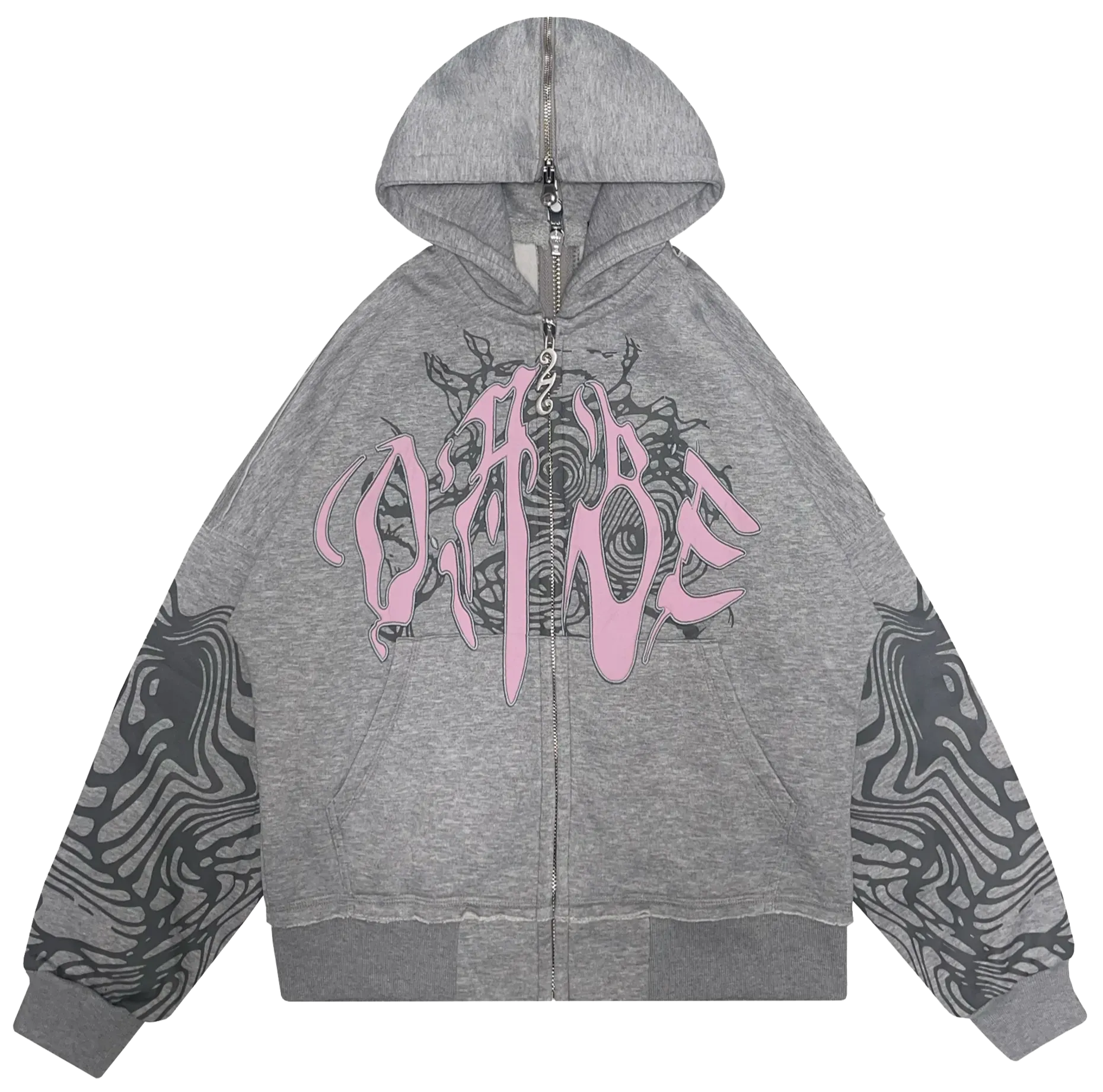 22DABE22 Grey/Pink ZIPPER