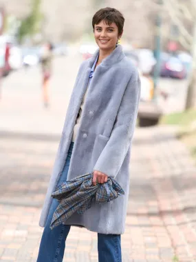 Chic Reversible Shearling Coat by Audette