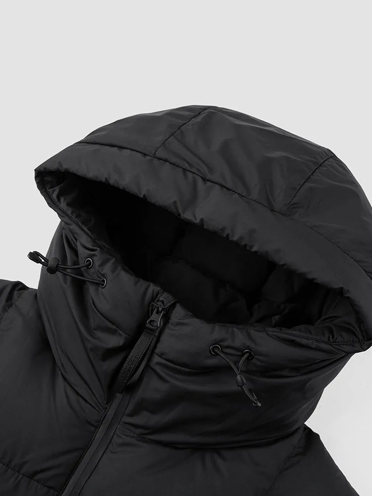 Men's short thick down jacket