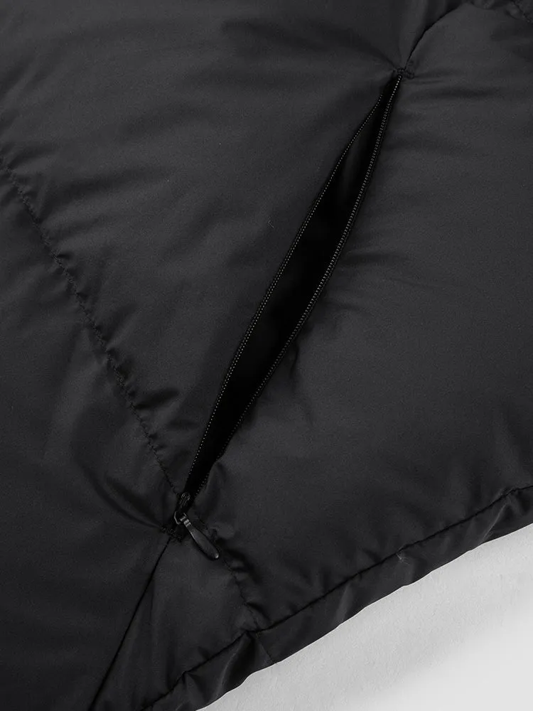 Men's short thick down jacket