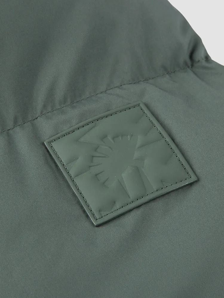 Men's short thick down jacket