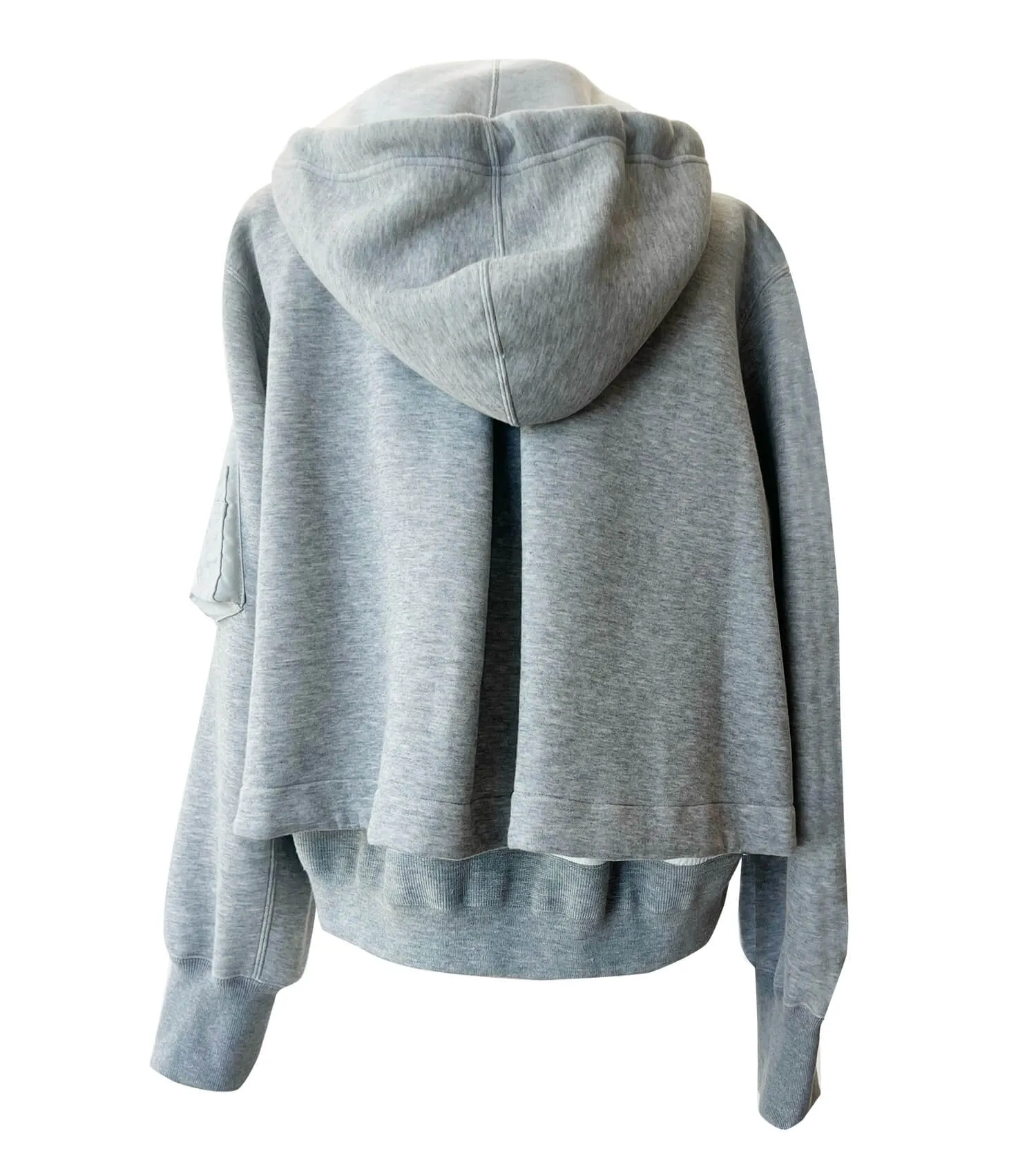 SACAI Sponge Sweat x Nylon Twill Hoodie