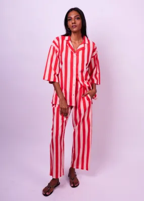 Sharan Boxy PJ 2pc Set - Cove Red Stripes